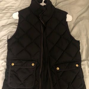 J.Crew Excursion Black Down Vest